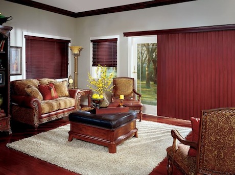 Crosswinds® wood vertical blinds by Hunter Douglas